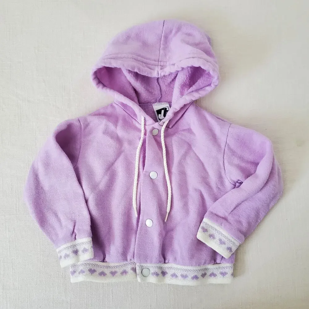 Vintage Lavender Heart Sweater 12 months